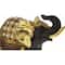 10" Brown Eclectic Polystone Elephant Sculpture